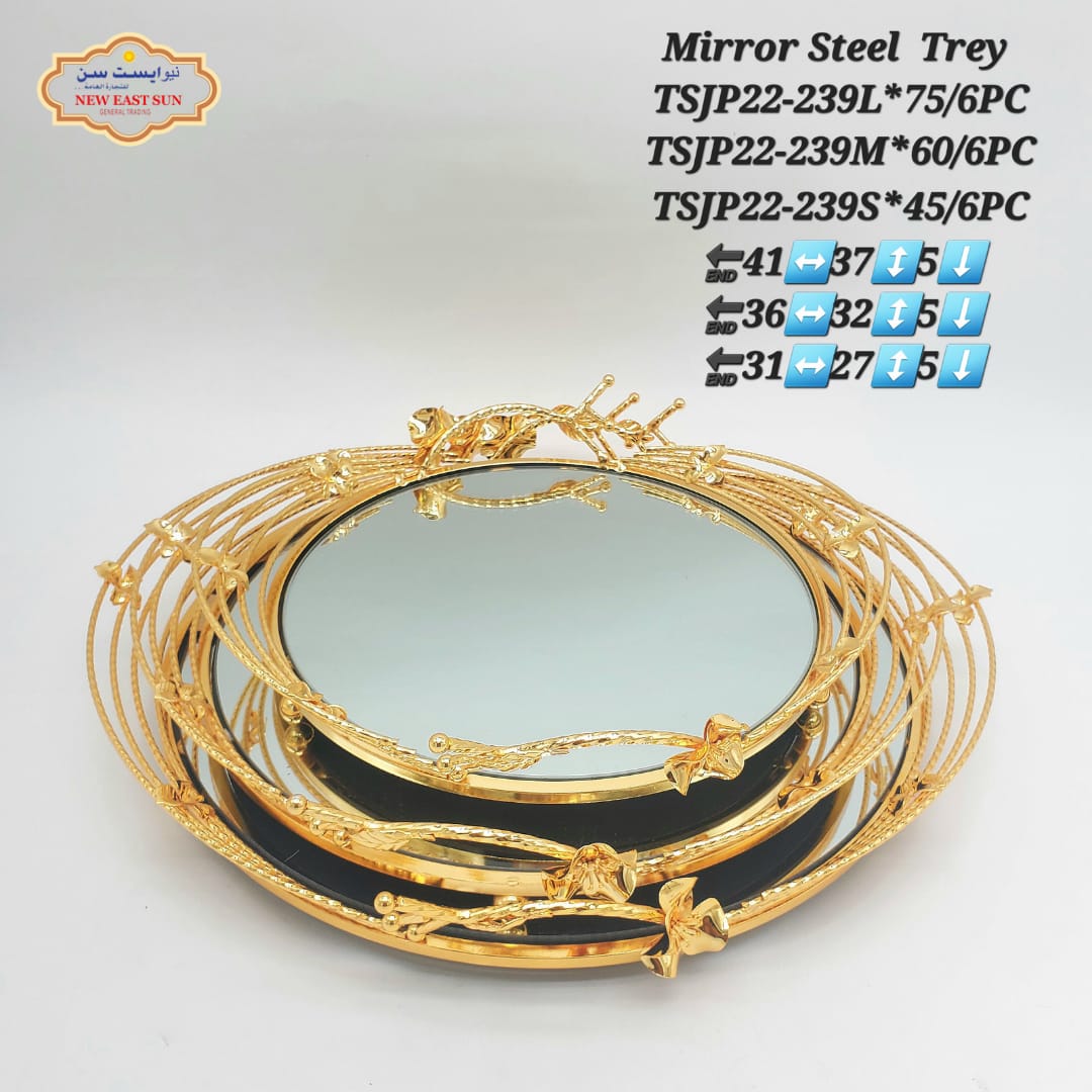 Miroir acier trey