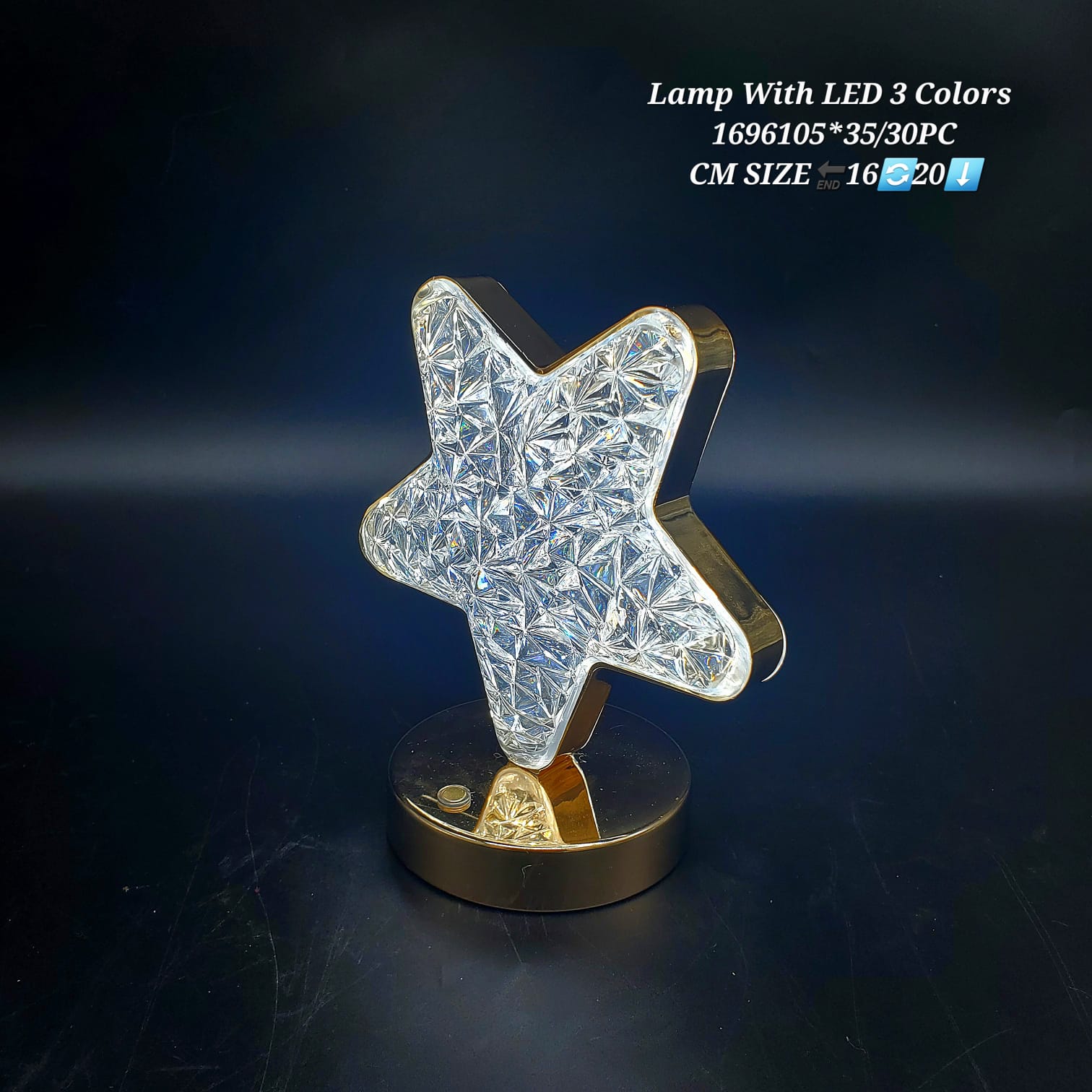 Lampe de table en forme d'étoile