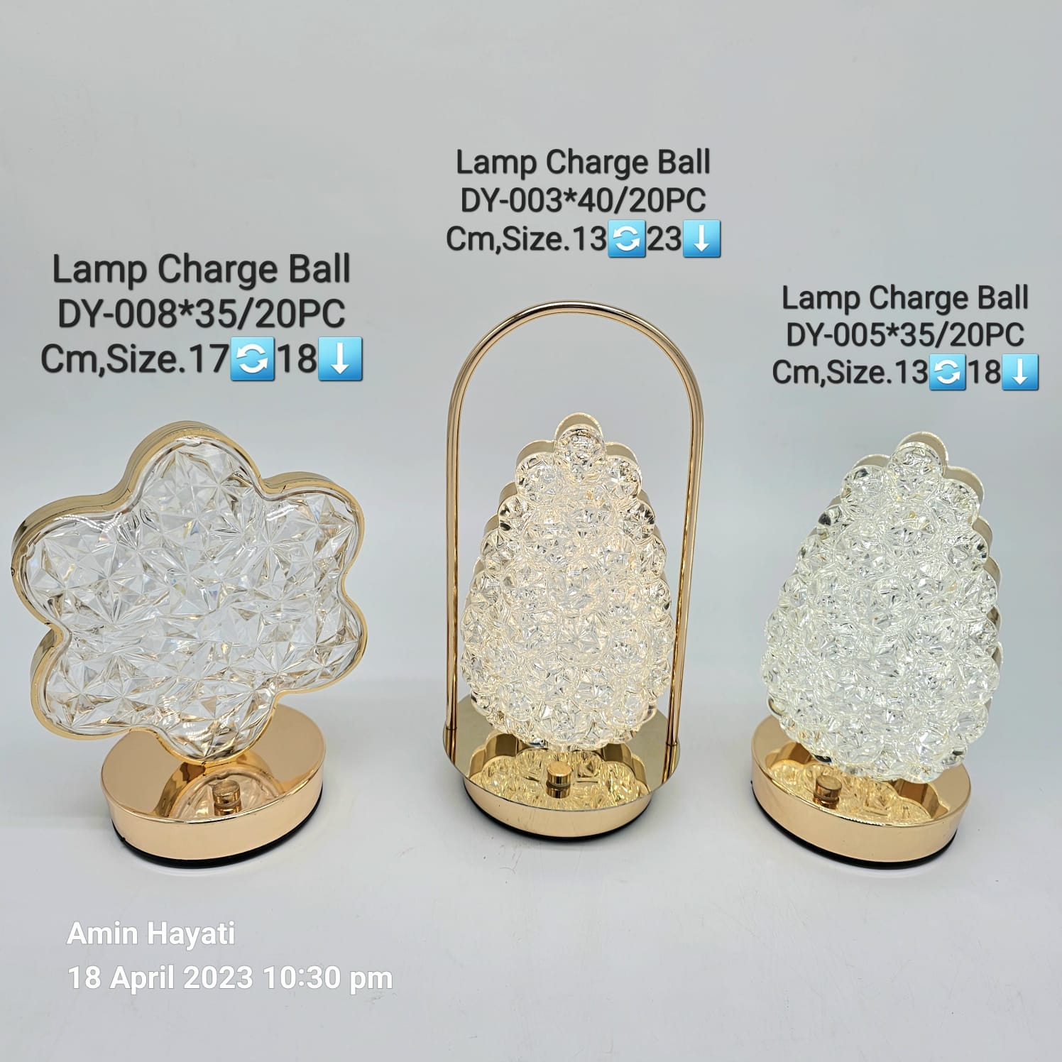 Lampe chargeable de déco