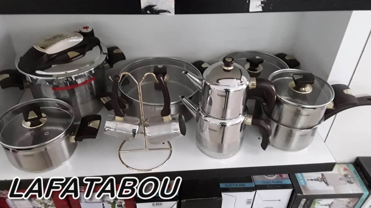 série de casserole en alluminium