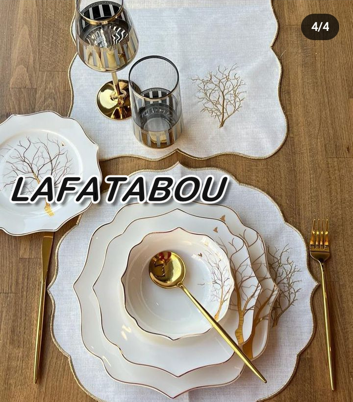 série de plat à motif