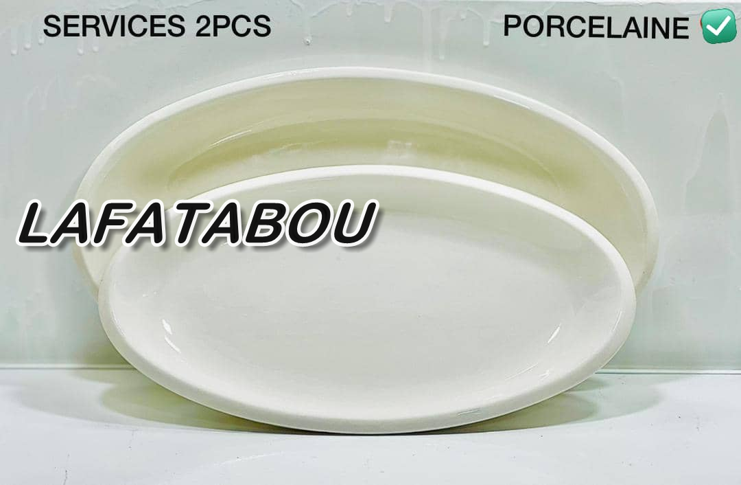 double plat en forme ovale