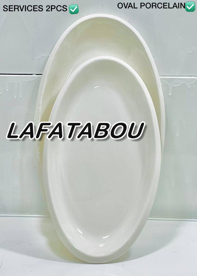 double plat en forme ovale