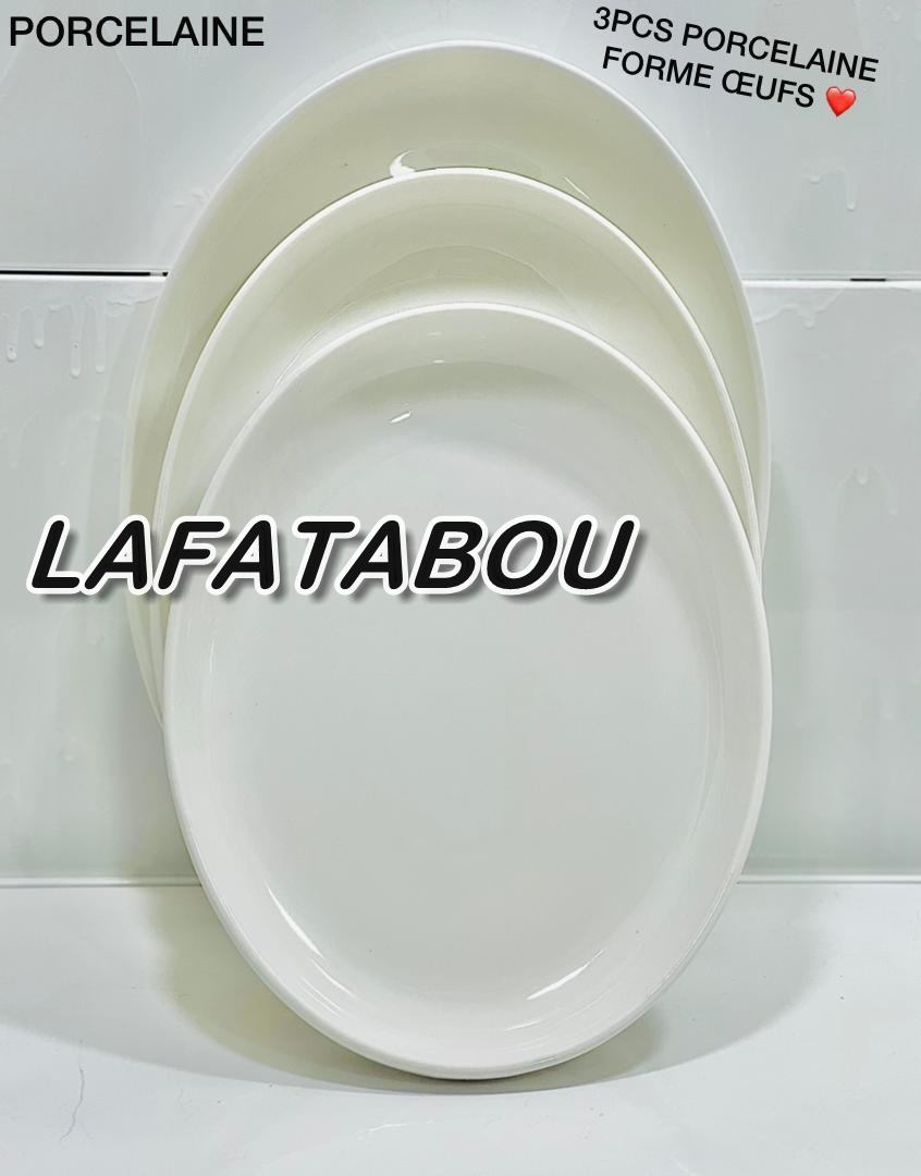 triple plat en forme oeuf