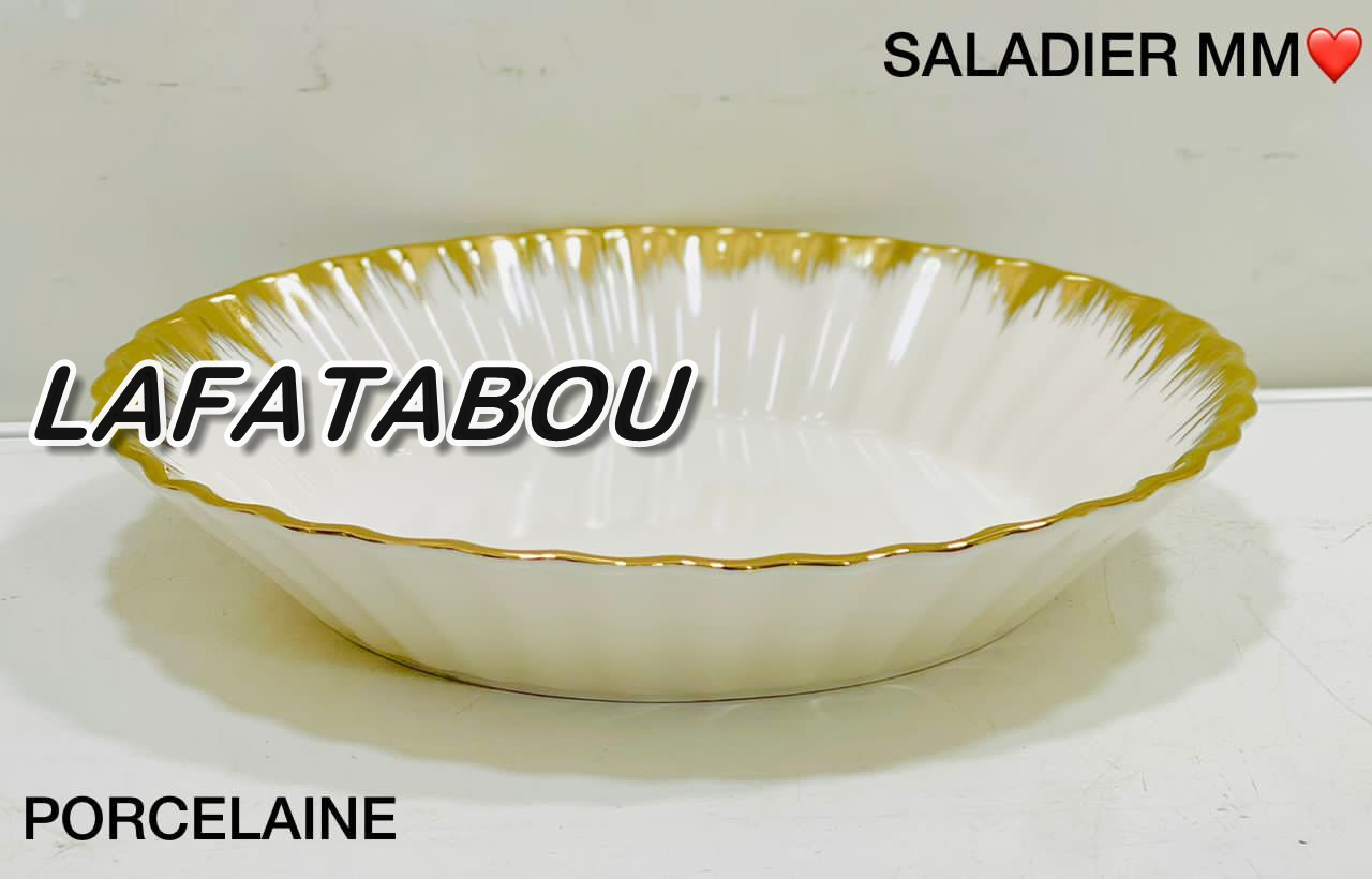 assiette à rebord doré
